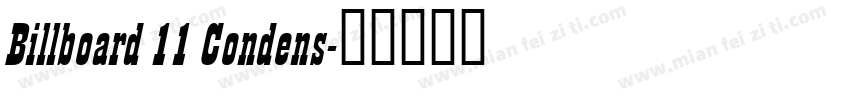 Billboard 11 Condens字体转换